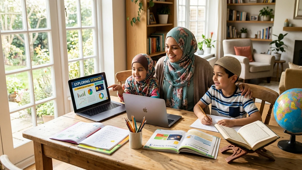 Homeschooling Muslim Kids in USA & UK: Balancing Quran, Maths & Science